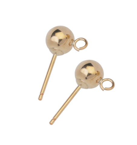 Rolled Gold Ball & Hook Studs