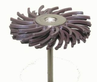 Habras Mounted Bristle Discs - X-Coarse Brown