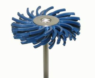 Habras Mounted Bristle Discs - Fine Blue
