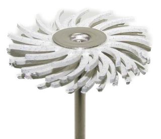 Habras Mounted Bristle Discs - Medium White