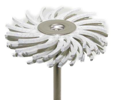Habras Mounted Bristle Discs - Medium White