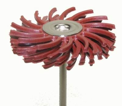 Habras Mounted Bristle Discs - Standard Red