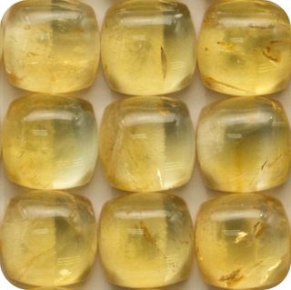 Citrine Cabochon Square Cushion 6mm x 6mm