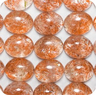 Gold Sunstone Round Cabochon 5mm