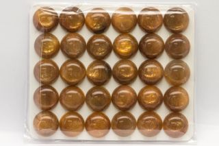 Gold Sunstone Round Cabochon 8mm