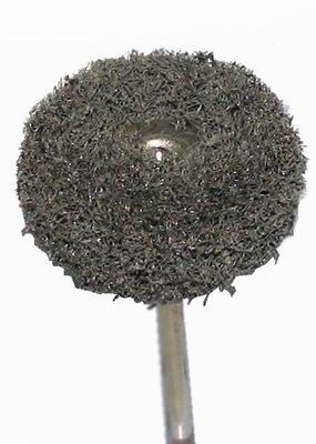 Mini-Buff Mounted Satin Mesh Fine 25mm - Red