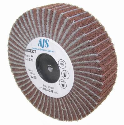 Abrasive Flap Wheel - Emery/Scotch320 Grit100x25mm