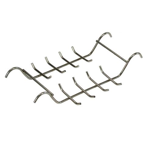 Stainless Steel Ultrasonic Ring Rack - 16 Hook