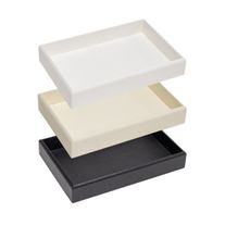 Tray Leatherette - Small Black - 200 x 135 x 35mm