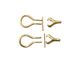 9ct Yellow Earring Keyholes