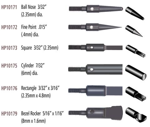 Foredom Anvil Points Kit for Hammer Handpieces