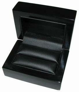 Wooden Box - Double Ring - Black/Black