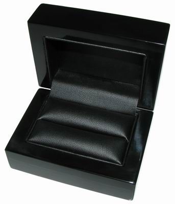 Wooden Box - Double Ring - Black/Black