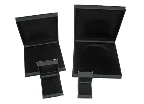 SILVER CORNER BOXES - BLACK