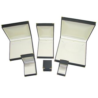 Gold Corner Box - Ring - Black/Cream