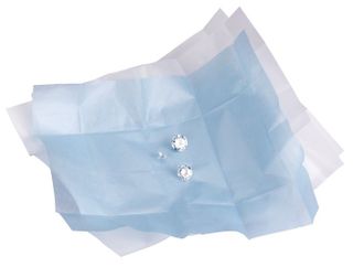 Paper Parcel White Outer / Blue Inner - Pkt25