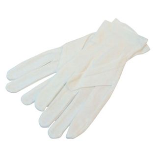 Jewellery Gloves Polyester - White (Pkt 10)