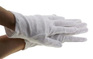 Jewellery Gloves Cotton - White (Pkt 10)