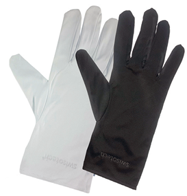 Jewellery Gloves Microfibre -White - Medium (Pair)