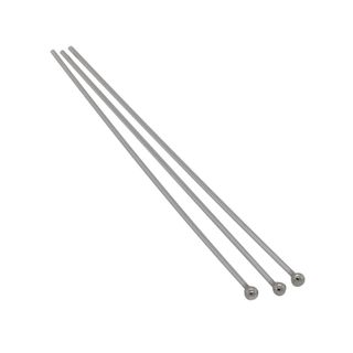 Headed pins Stg Silver 1.25mm Ball, 0.5 x 40mm