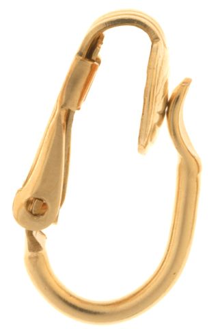 Hinged Earclip - Rolled Gold Plain Dapped