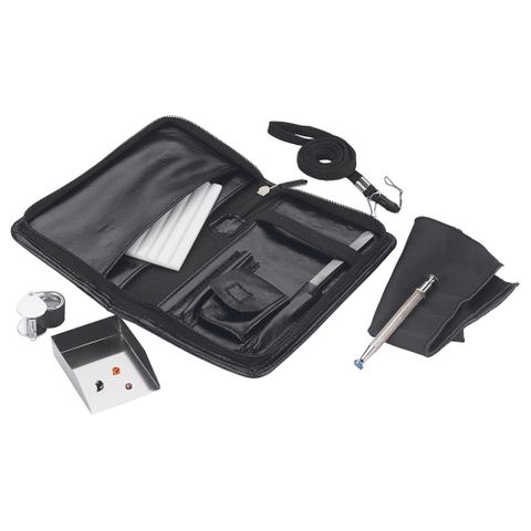 Diamond Inspection Kit in Genuine Leather Wallet