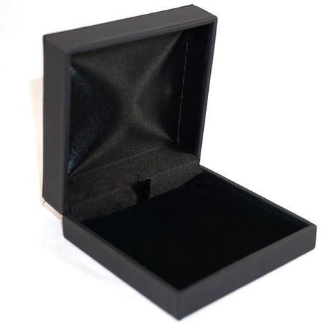 Imitation Leather Box - Large Pendant Black/Black