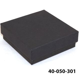 Cardboard Earring Box - Black
