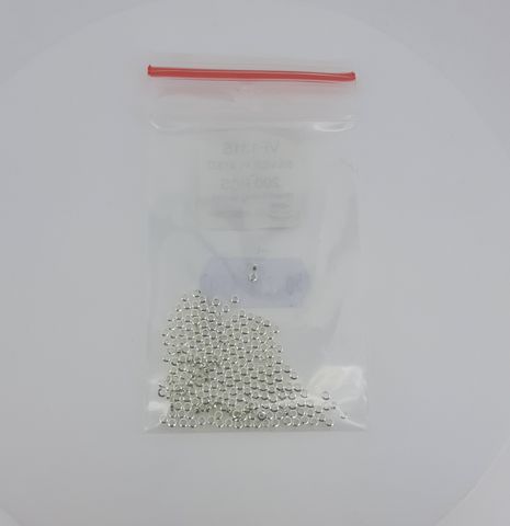 Crimp Beads - Small silver plated - pkt 200