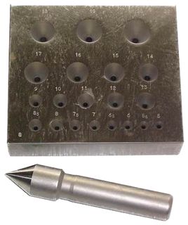Italian 28 Round Setting Plate + Punch 5mm - 20mm