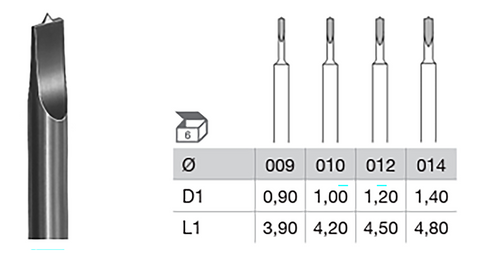 Busch 417 Pearl Drilling Bur 1.0mm