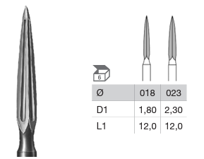 BUSCH 186 THREE SQUARE BUR