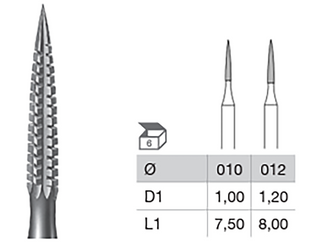 Busch 194 Long Flame Bur 1.2mm