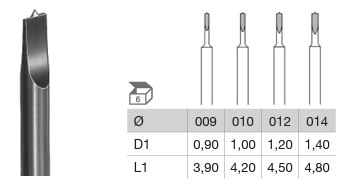 Busch 417 Pearl Drilling Bur 1.4mm
