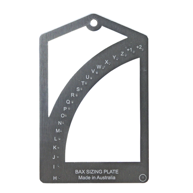 BAX Ring Sizing Plate Australian Jewellers Supplies