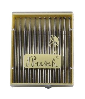 Busch 411T Twin Cut Bur Set of 12 - 0.8 - 2.0mm