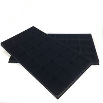 Tray Insert Black #824 rect 24  plastic