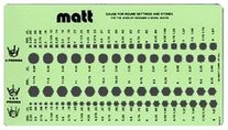 Template - Matt Round Setting Shapes