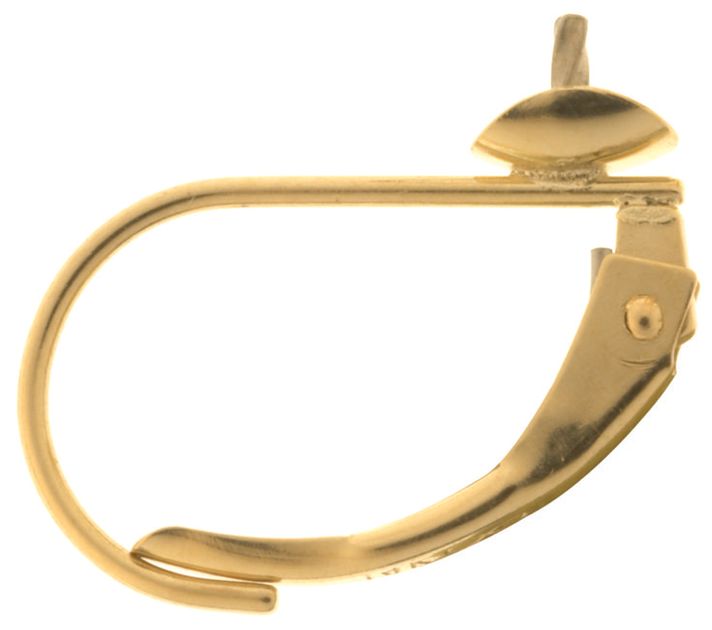 Continental Earclips with Peg 14ct Yellow Gold Australian Jewellers