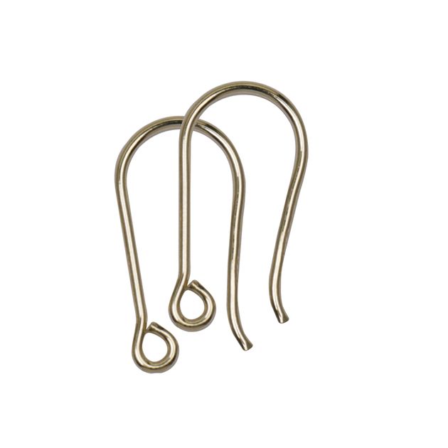 Shepherd Hooks Open 18ct Yellow Gold 15mm Australian Jewellers Supplies