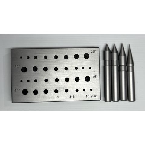 Italian Multi Angle Rnd Setting Plate+4Punch 3-8mm