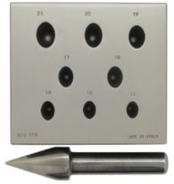 Italian 17 Oval Setting Plate+Punch 14mm - 21mm