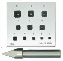 Italian 17 Sq Chamfer Setting Plate & Punch 4-14mm