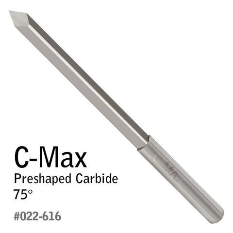 GRS Graver Preshaped Carbide C-Max V-Point 75 Deg