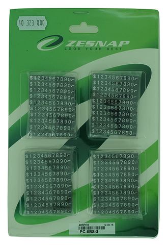 Price Cubes 5mm Black with Silver 480pce