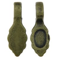 Bail leaf shape - Gold plated sml 16x6mm (10 pack)