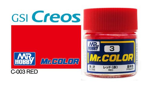 Solvent Based Acrylic Paint 10ml - Gloss Red