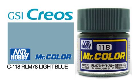 Solvent Based Acrylic Paint 10ml-Semi Gloss Lt.Blu