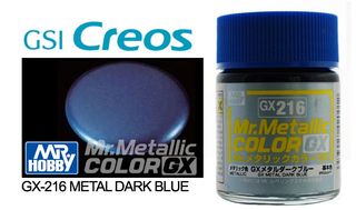 Mr Metallic Color Paint GX 18ml - Metal Dark Blue