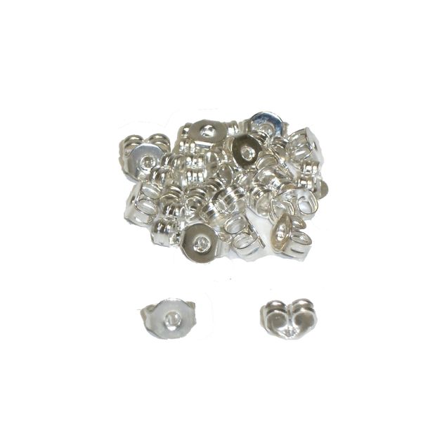 Butterflies Brass silver plated med (20 pairs) Australian Jewellers